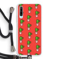 Mini cactus: Huawei P Smart Pro Transparant Hoesje met koord Mini cactus: Huawei P Smart Pro Transparant Hoesje met koord