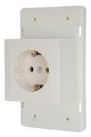 Enzo Deksel met stopcontact RA | voor lasdoos creme POWER - 4047809