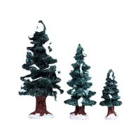Christmas evergreen tree set of 3 - LEMAX - thumbnail