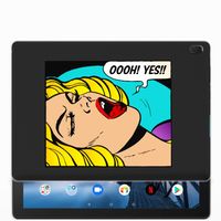 Lenovo Tab E10 Leuke Siliconen Hoes Popart Oh Yes