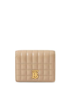 Burberry petit portefeuille à design matelassé - Tons neutres