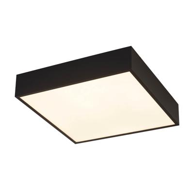 Searchlight Badkamer plafondlampZeus vierkant zwart - 72370BK