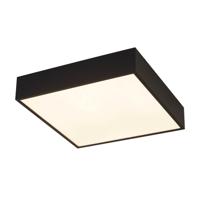 Searchlight Badkamer plafondlampZeus vierkant zwart - 72370BK