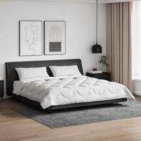 VidaXL Dekbed met kussen 3 pcs wit microvezel
