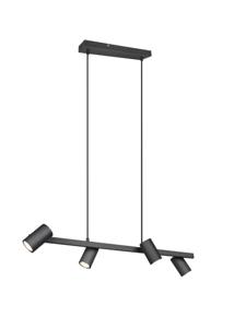 Trio HanglampMarley 4x GU10 Zwart - 302400432