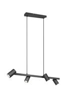 Trio HanglampMarley 4x GU10 Zwart - 302400432