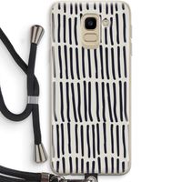 Moroccan stripes: Samsung Galaxy J6 (2018) Transparant Hoesje met koord Moroccan stripes: Samsung Galaxy J6 (2018) Transparant Hoesje met koord