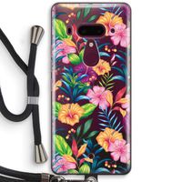 Tropisch 2: HTC U12+ Transparant Hoesje met koord