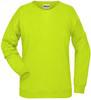 James & Nicholson JN8021 Ladies´ Sweat - /Acid-Yellow - XS