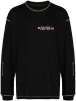 Adish t-shirt Tatreez à logo brodé - Noir