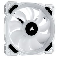 Corsair LL120 White RGB LED PWM fan - 3 Fan Pack case fan 3 stuks, 4-pins PWM fan-connector - thumbnail