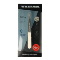 Tweezerman Slant tweezer klassiek stainless steel 1 Stuks