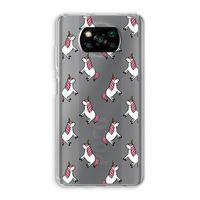 Eenhoorns overal: Xiaomi Poco X3 NFC Transparant Hoesje