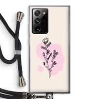 Roses are red: Samsung Galaxy Note 20 Ultra / Note 20 Ultra 5G Transparant Hoesje met koord