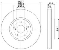 Remschijf 8DD355111631