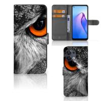 OPPO Reno8 | Telefoonhoesje | Met pasjeshouder | Uil