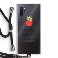 Fries before guys: Samsung Galaxy Note 10 Plus Transparant Hoesje met koord