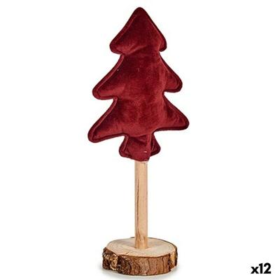 Kerstboom Krist+ 19AQ1341-R 19AQ1341-R Kastanjebruin Polyester Hout 9,5 x 32 x 13 cm (12 Stuks)