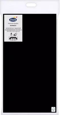 Duni dunisilk tafelkleed 138x220cm zwart 1 stuks