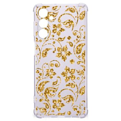 Samsung Galaxy M54 Case Gouden Bloemen