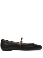 Gianvito Rossi ballerines Carla en cuir - Noir