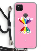 Het Leven Is Mooi: Pixel 4a Transparant Hoesje met koord