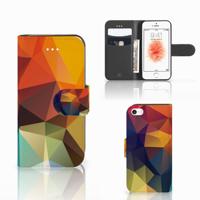 Apple iPhone 5 | 5s | SE | Book Case | Polygon Color