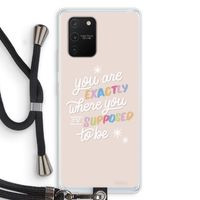 Right Place: Samsung Galaxy S10 Lite Transparant Hoesje met koord