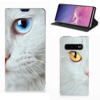 Samsung Galaxy S10 Hoesje maken Witte Kat