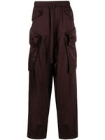 Julius pantalon ample à poches cargo - Rouge