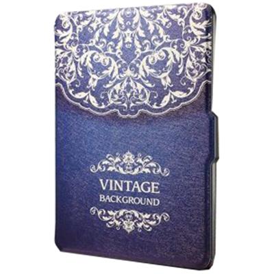 Dibase for Amazon Kindle Oasis 2017 7 inch European Flower Vine Print Horizontal Flip PU Leather Protective Case