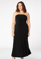 Yoek Strapless jurk | Zwart | Maat 46/48 Yoek Strapless jurk | Zwart | Maat 46/48