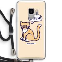 Miauw: Samsung Galaxy S9 Transparant Hoesje met koord
