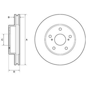 Delphi Diesel Remschijf BG4758C