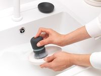 Brabantia sink side afwasborstel met zeepreservoir - thumbnail