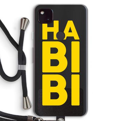 Habibi Majorelle : Pixel 4a 5G Transparant Hoesje met koord
