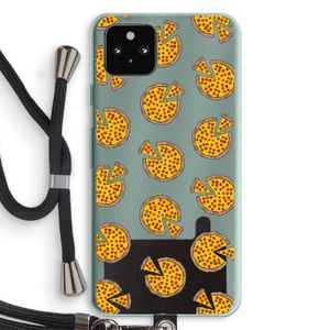 You Had Me At Pizza: Pixel 5a 5G Transparant Hoesje met koord