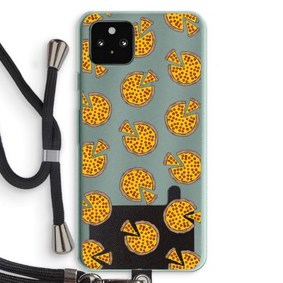 You Had Me At Pizza: Pixel 5a 5G Transparant Hoesje met koord