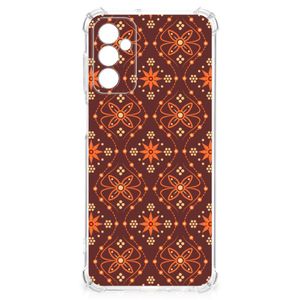 Samsung Galaxy M13 4G | M23 Doorzichtige Silicone Hoesje Batik Brown