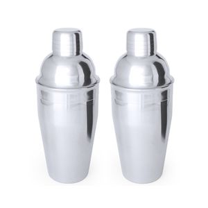 Set van 3x cocktailshakers 550 ml semi-matte RVS