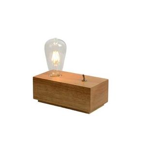 Lucide tafellamp Edison - hout - Leen Bakker