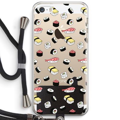 Sushi time: iPhone 5 / 5S / SE Transparant Hoesje met koord