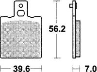 TRW Brake pad mcb 75 si sintered metal