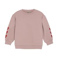 Daily7 winter sweater meisjes - roze - hart borduursel