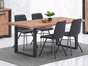 Eettafel ESTEBAN 190 cm industriële eik