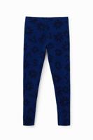 Lange legging met bloemen - BLUE - XL