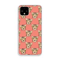 Tijger: Pixel 4 Transparant Hoesje