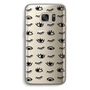 Eye pattern #2: Samsung Galaxy S7 Transparant Hoesje