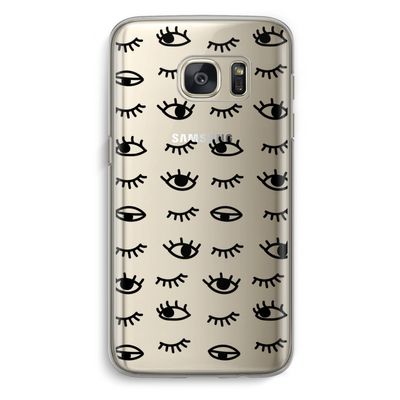 Eye pattern #2: Samsung Galaxy S7 Transparant Hoesje