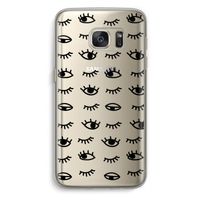 Eye pattern #2: Samsung Galaxy S7 Transparant Hoesje